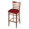 Holland Bar Stool Co 25" Counter Stool, Medium Finish, Graph Ruby Seat 314025Med016 - alternate 1